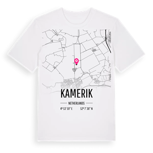 Kamerik karta t-shirt – ekologisk bomull t-shirt från Pinshirt