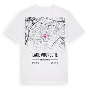 Lage Vuursche karta t-shirt – ekologisk bomull t-shirt från Pinshirt