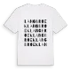 Langbroek ordlek t-shirt