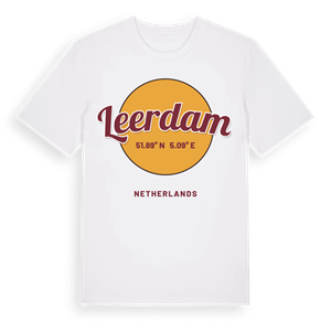 Leerdam cirkel t-shirt – ekologisk bomull t-shirt från Pinshirt