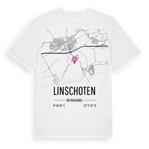 Linschoten karta t-shirt – ekologisk bomull t-shirt från Pinshirt