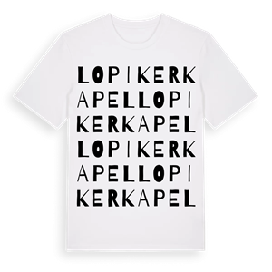 Lopikerkapel ordlek t-shirt – ekologisk bomull t-shirt från Pinshirt