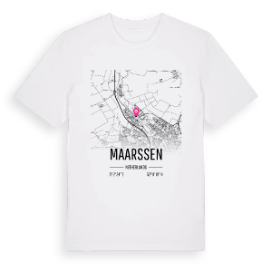 Maarssen karta t-shirt – ekologisk bomull t-shirt från Pinshirt