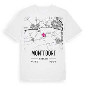 Montfoort karta t-shirt – ekologisk bomull t-shirt från Pinshirt
