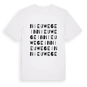 Nieuwegein ordlek t-shirt – ekologisk bomull t-shirt från Pinshirt