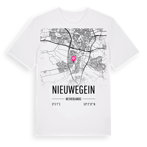Nieuwegein karta t-shirt – ekologisk bomull t-shirt från Pinshirt