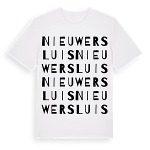 Nieuwersluis ordlek t-shirt – ekologisk bomull t-shirt från Pinshirt