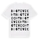 Nigtevecht ordlek t-shirt