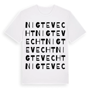 Nigtevecht ordlek t-shirt – ekologisk bomull t-shirt från Pinshirt