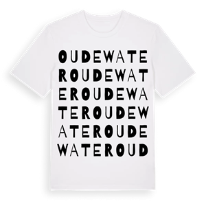 Oudewater ordlek t-shirt – ekologisk bomull t-shirt från Pinshirt