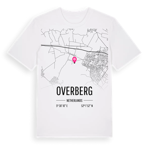Overberg karta t-shirt – ekologisk bomull t-shirt från Pinshirt