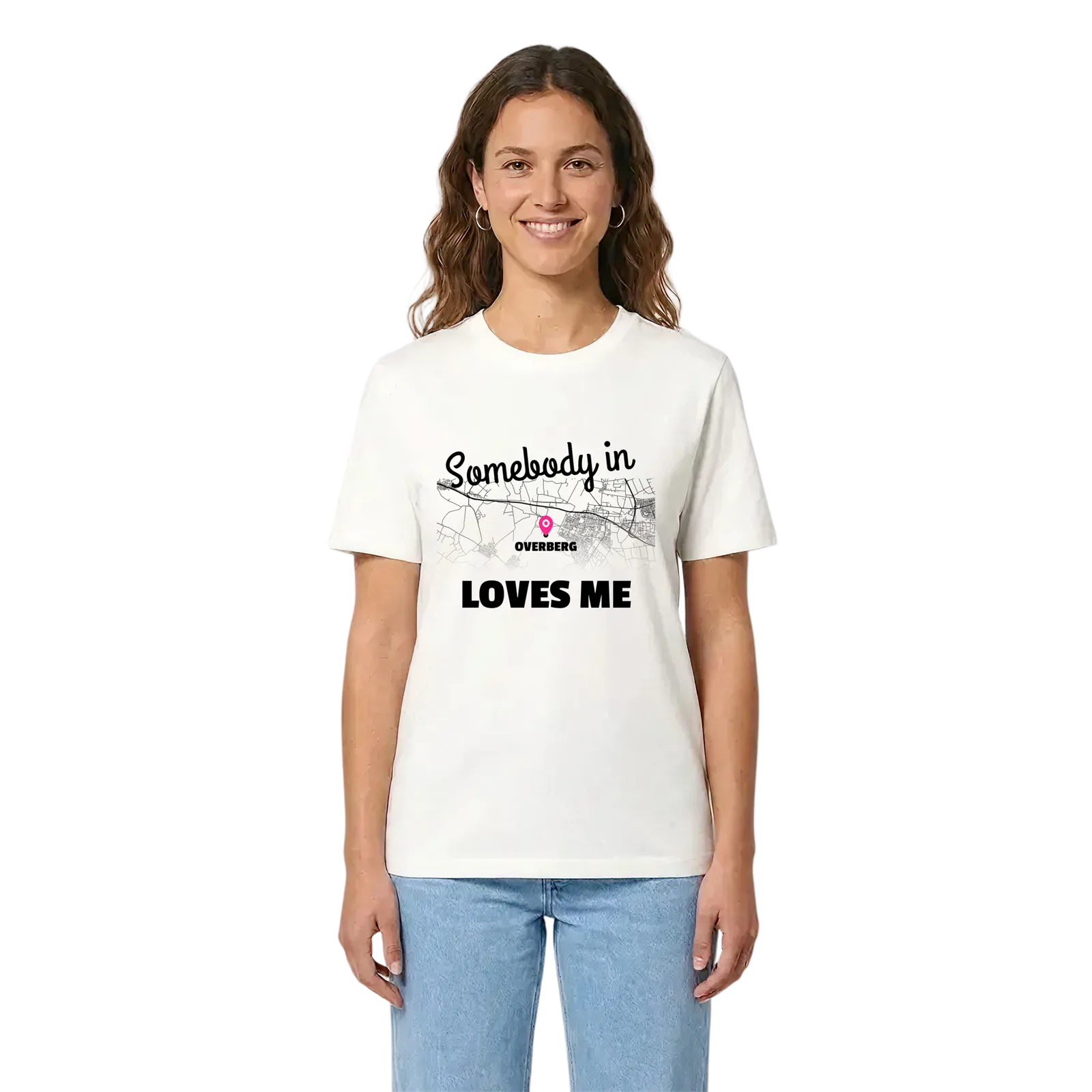 Någon i Overberg älskar mig t-shirt – White, i miljö