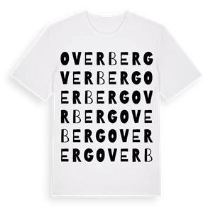 Overberg ordlek t-shirt – ekologisk bomull t-shirt från Pinshirt