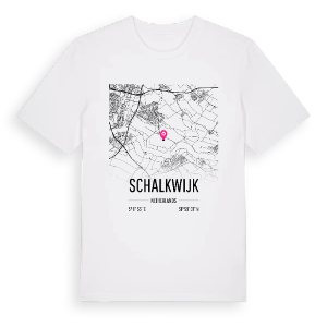 Schalkwijk karta t-shirt – ekologisk bomull t-shirt från Pinshirt