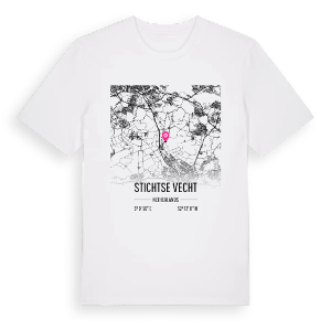 Stichtse Vecht karta t-shirt – ekologisk bomull t-shirt från Pinshirt