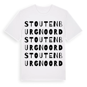 Stoutenburg Noord ordlek t-shirt – ekologisk bomull t-shirt från Pinshirt