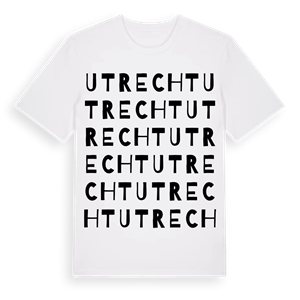 Utrecht ordlek t-shirt – ekologisk bomull t-shirt från Pinshirt