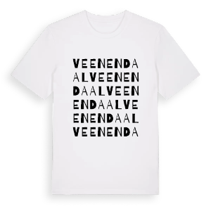 Veenendaal ordlek t-shirt – ekologisk bomull t-shirt från Pinshirt