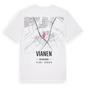 Vianen karta t-shirt – ekologisk bomull t-shirt från Pinshirt