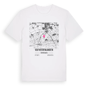 Vijfheerenlanden karta t-shirt – ekologisk bomull t-shirt från Pinshirt