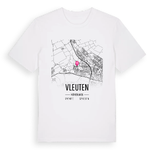 Vleuten karta t-shirt – ekologisk bomull t-shirt från Pinshirt