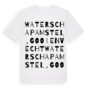 Waterschap Amstel, Gooi en Vecht ordlek t-shirt – ekologisk bomull t-shirt från Pinshirt