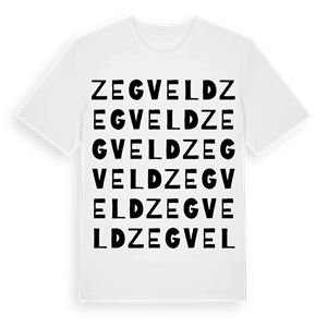 Zegveld ordlek t-shirt – ekologisk bomull t-shirt från Pinshirt