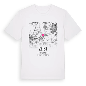 Zeist karta t-shirt – ekologisk bomull t-shirt från Pinshirt