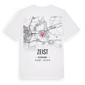 Zeist karta t-shirt – ekologisk bomull t-shirt från Pinshirt