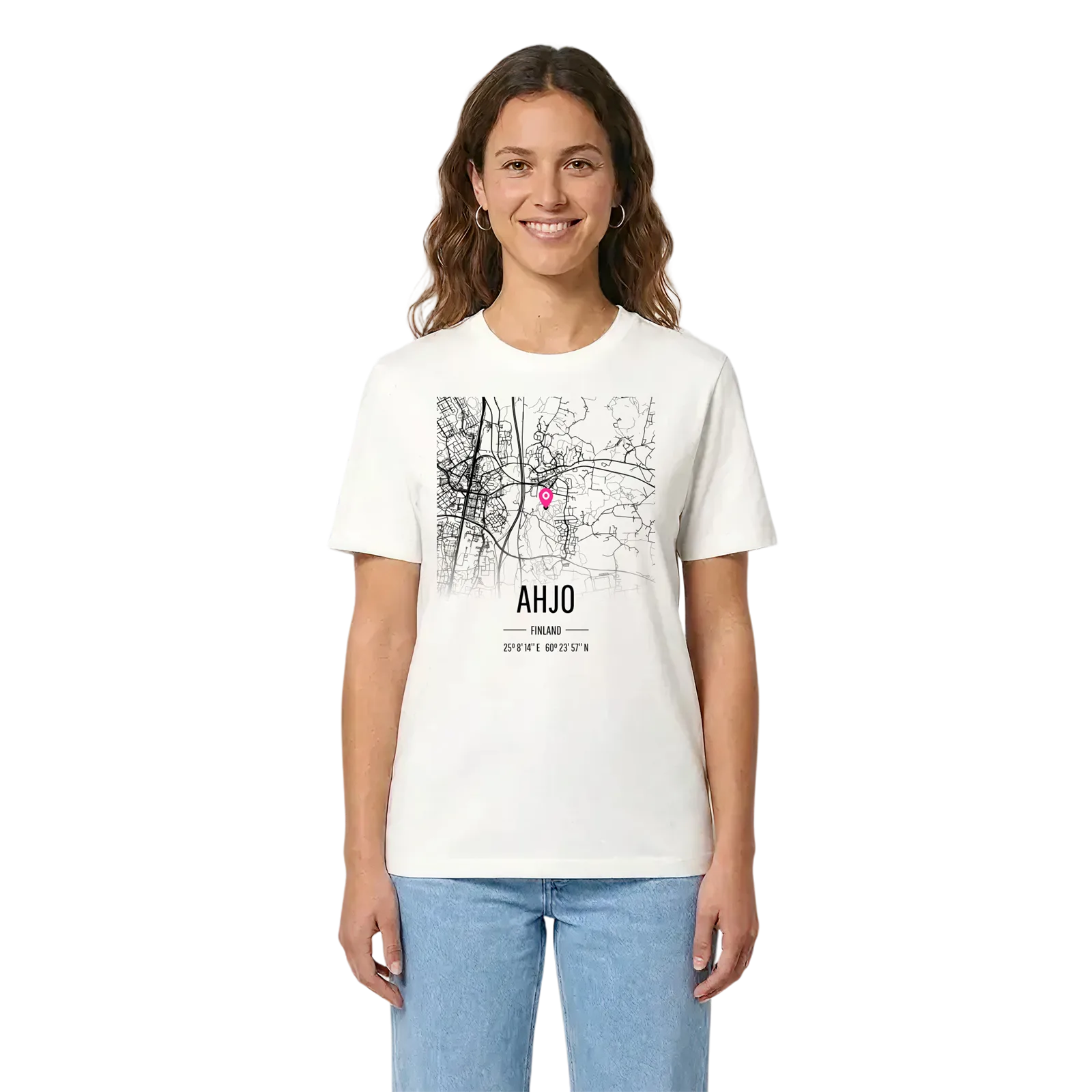 Ahjo karta t-shirt – White, i miljö