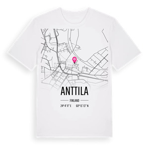 Anttila karta t-shirt – ekologisk bomull t-shirt från Pinshirt