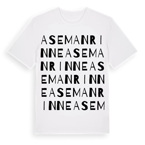 Asemanrinne ordlek t-shirt – ekologisk bomull t-shirt från Pinshirt