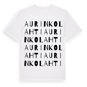 Aurinkolahti ordlek t-shirt – ekologisk bomull t-shirt från Pinshirt