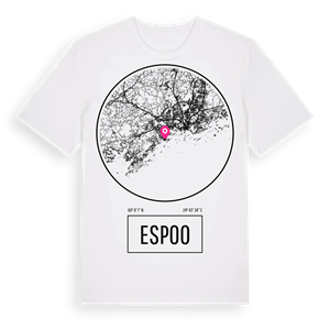 Espoo t-shirt – ekologisk bomull t-shirt från Pinshirt