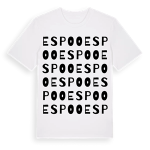 Espoo ordlek t-shirt – ekologisk bomull t-shirt från Pinshirt