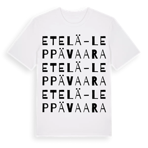 Etelä-Leppävaara ordlek t-shirt – ekologisk bomull t-shirt från Pinshirt