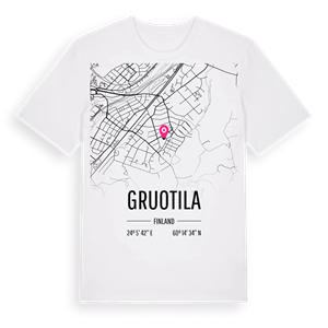 Gruotila karta t-shirt – ekologisk bomull t-shirt från Pinshirt