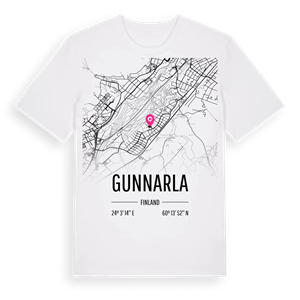 Gunnarla karta t-shirt – ekologisk bomull t-shirt från Pinshirt