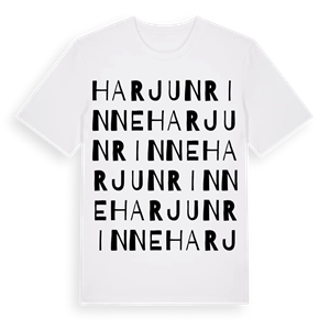 Harjunrinne ordlek t-shirt – ekologisk bomull t-shirt från Pinshirt