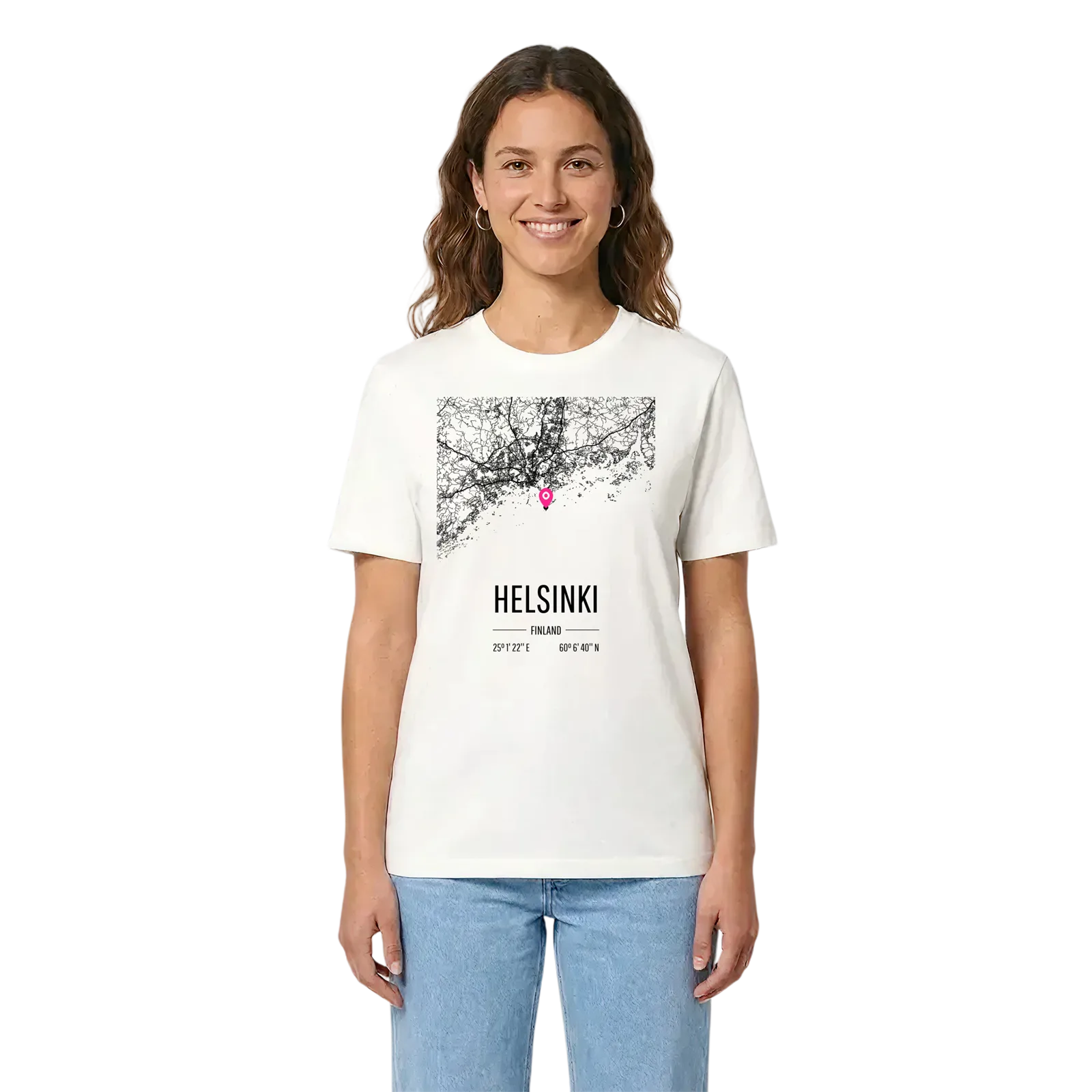 Helsinki karta t-shirt – White, i miljö