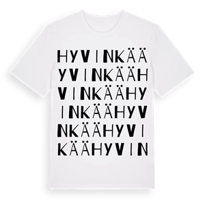Hyvinkää ordlek t-shirt – ekologisk bomull t-shirt från Pinshirt