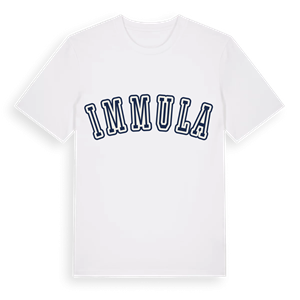 Immula college t-shirt – ekologisk bomull t-shirt från Pinshirt
