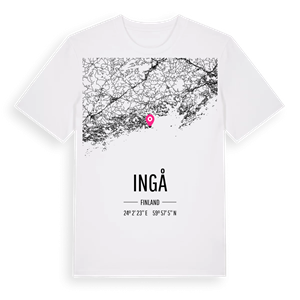 Ingå karta t-shirt – ekologisk bomull t-shirt från Pinshirt
