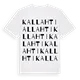 Kallahti ordlek t-shirt
