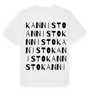 Kannisto ordlek t-shirt – ekologisk bomull t-shirt från Pinshirt