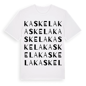 Kaskela ordlek t-shirt – ekologisk bomull t-shirt från Pinshirt