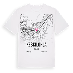 Keskilohja karta t-shirt – ekologisk bomull t-shirt från Pinshirt