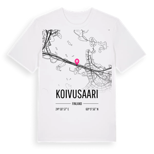Koivusaari karta t-shirt – ekologisk bomull t-shirt från Pinshirt