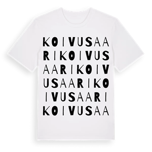Koivusaari ordlek t-shirt – ekologisk bomull t-shirt från Pinshirt