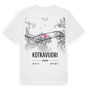 Kotkavuori karta t-shirt – ekologisk bomull t-shirt från Pinshirt